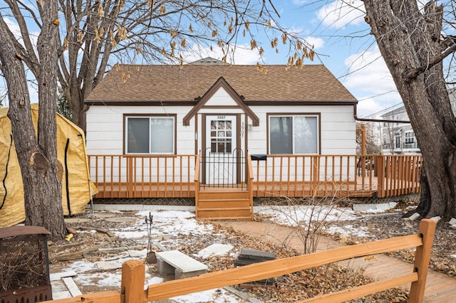 view of front of home