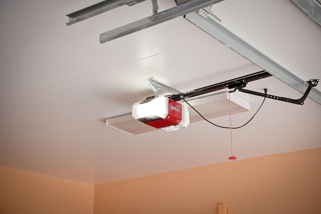 interior details with a garage door opener