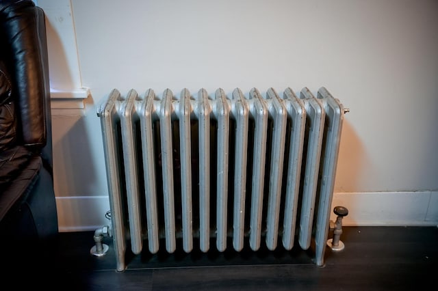 details featuring radiator