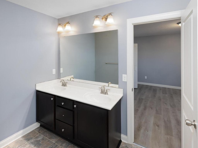 bathroom featuring vanity