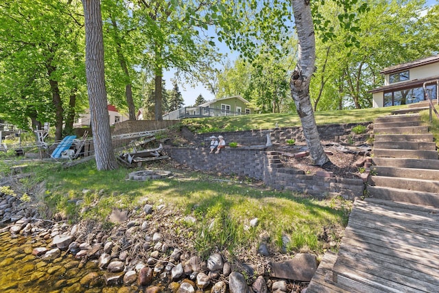 7364 Isaak Ave NW, Annandale, MN 55302 - view of yard featuring stairway