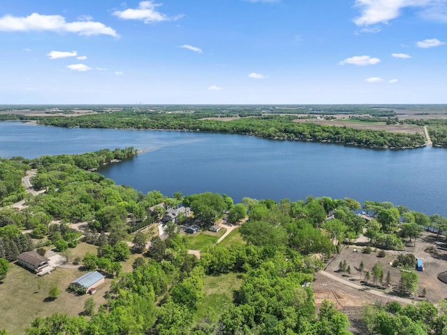 7364 Isaak Ave NW, Annandale, MN 55302 - bird's eye view of a nearby body of water and a heavily wooded area