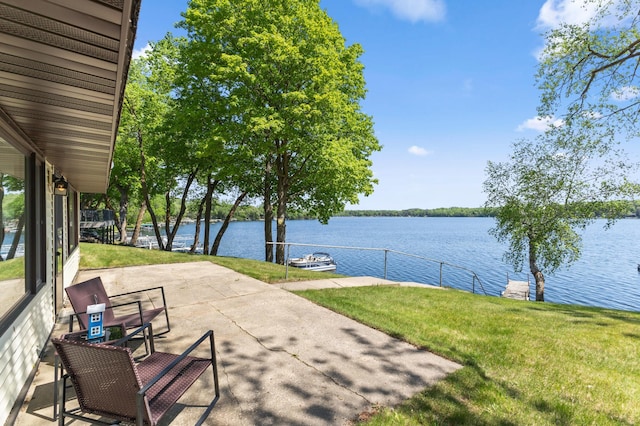 7364 Isaak Ave NW, Annandale, MN 55302 - view of patio / terrace featuring a water view