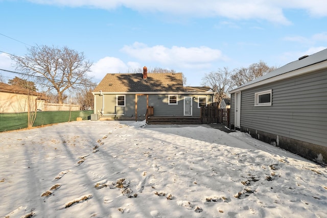 view of rear view of property