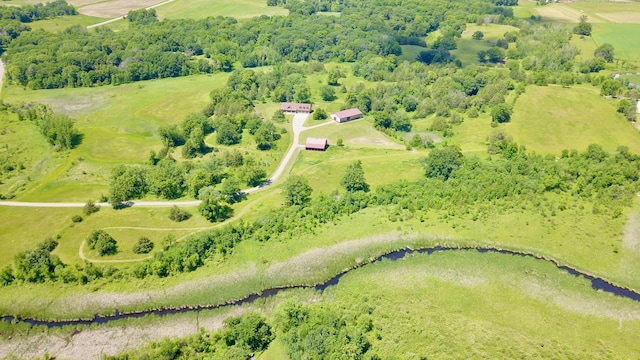 bird's eye view featuring a rural view