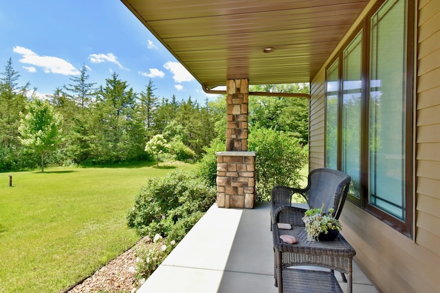 view of patio / terrace featuring a porch