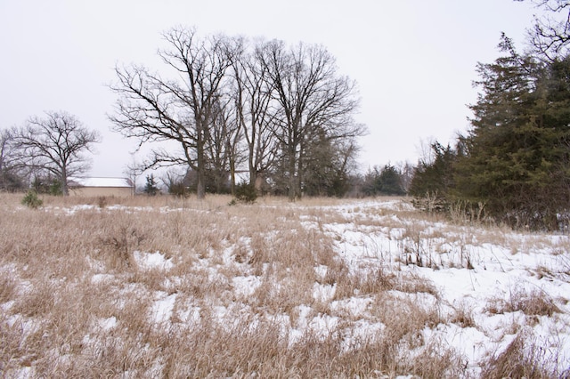 view of snowy view