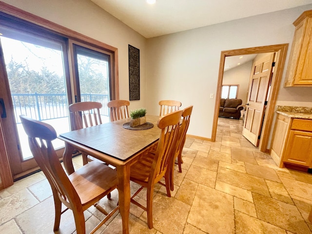 view of dining room