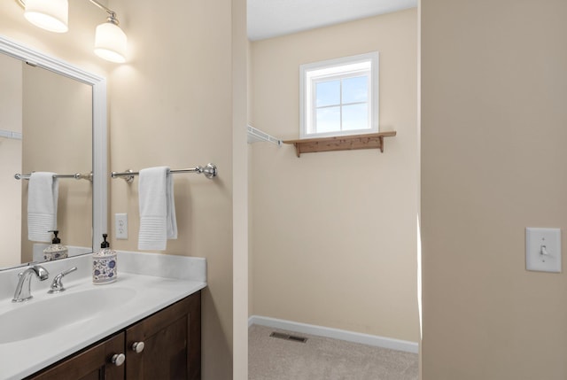 bathroom with vanity