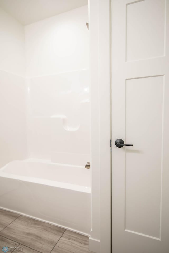 bathroom featuring hardwood / wood-style floors