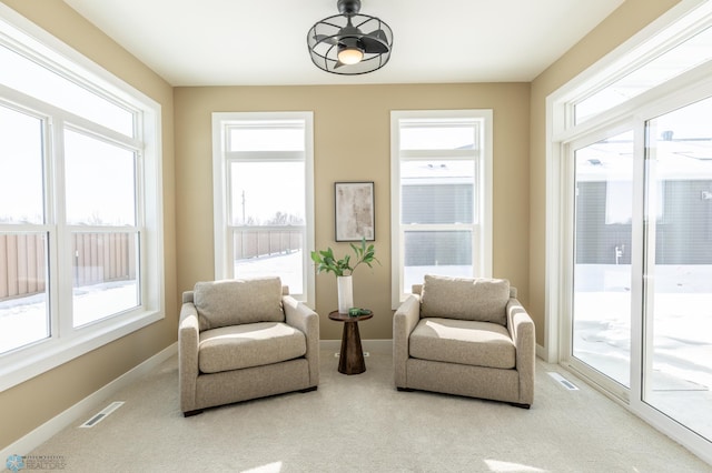 sunroom / solarium with visible vents