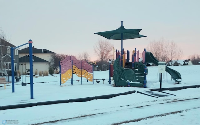 view of community featuring a playground