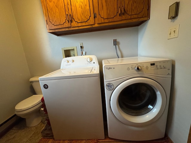 washroom featuring independent washer and dryer