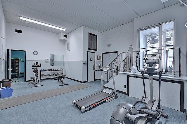 view of workout area