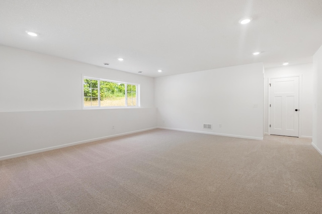 view of carpeted empty room