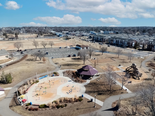 bird's eye view featuring a residential view