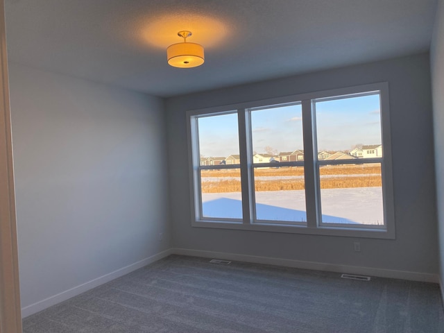 view of carpeted empty room