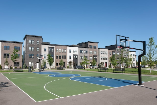 view of sport court