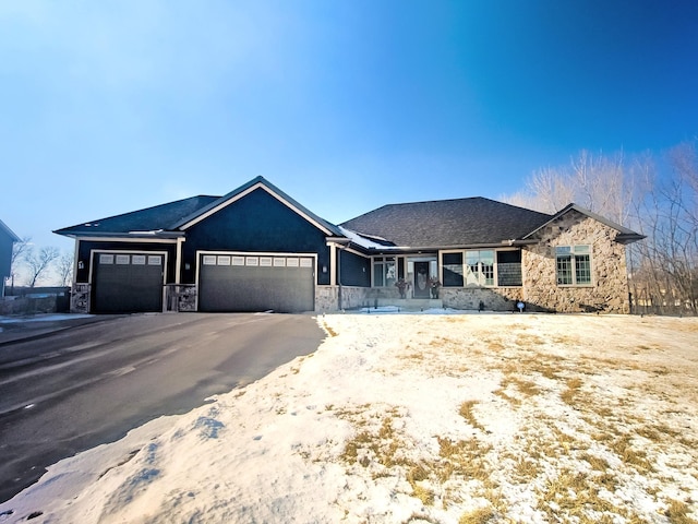 craftsman-style house featuring a garage