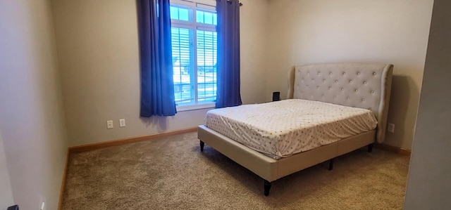 bedroom featuring carpet and multiple windows