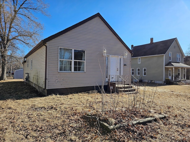 view of rear view of property