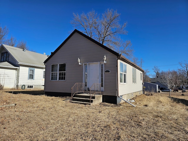 view of rear view of property