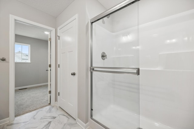 bathroom with walk in shower