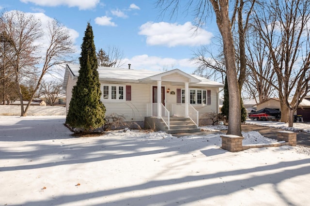 view of front of home