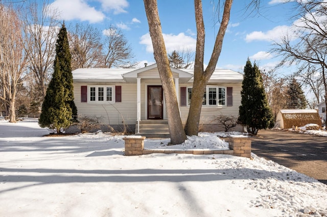 view of front of home