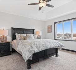 bedroom with ceiling fan