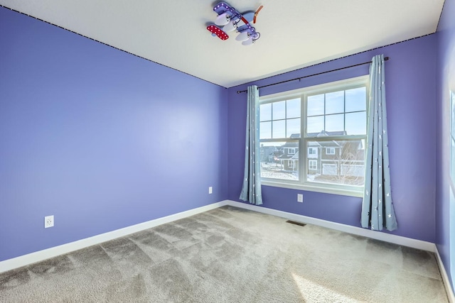 view of carpeted empty room