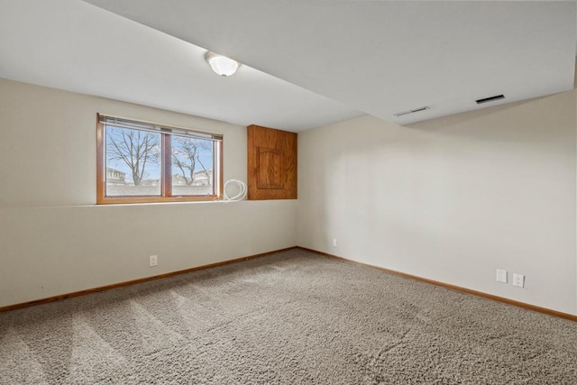 view of carpeted empty room