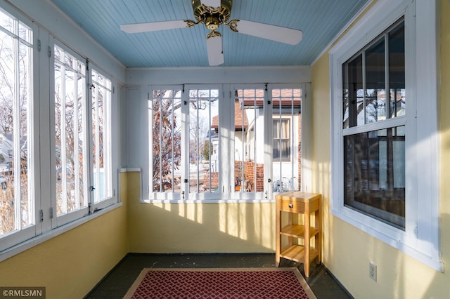 sunroom / solarium with plenty of natural light