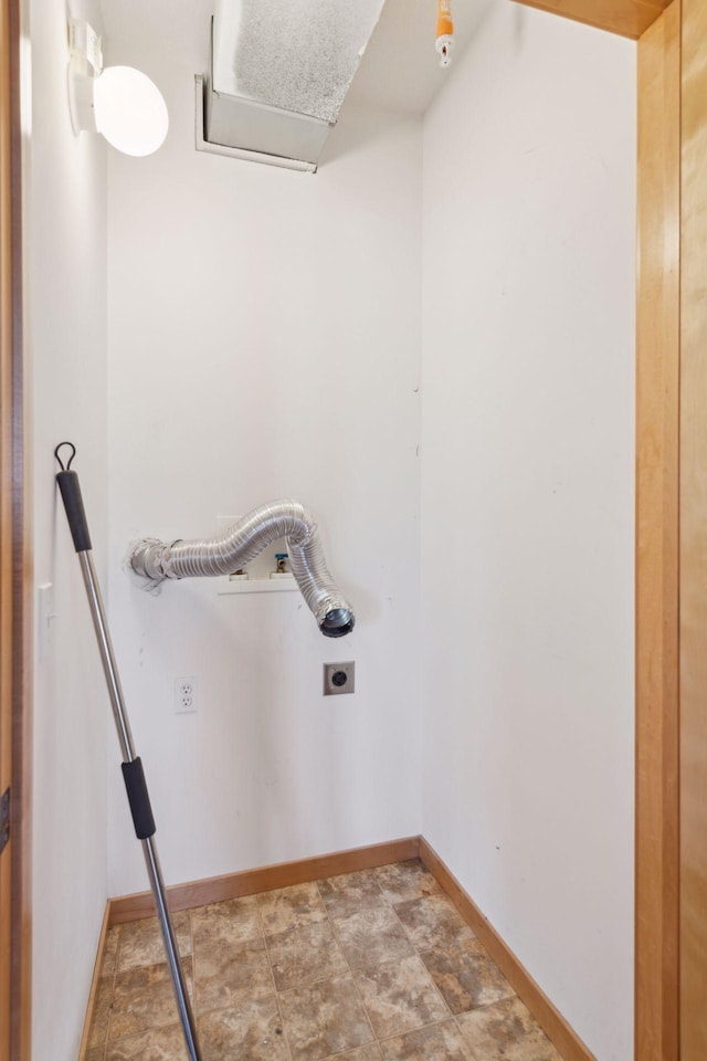 laundry room with hookup for an electric dryer