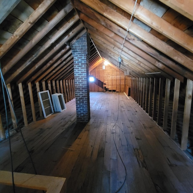 404 Vine St, Fergus Falls, MN 56537 - view of unfinished attic