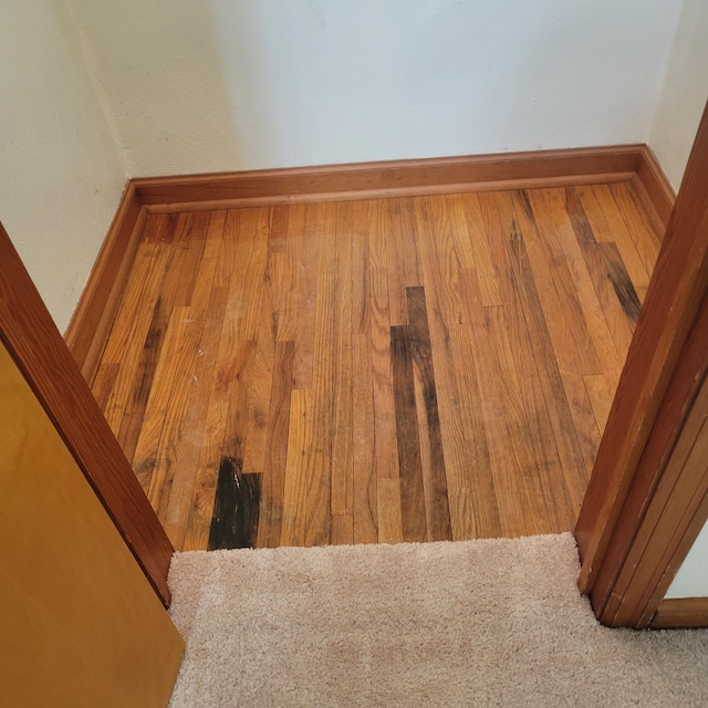 404 Vine St, Fergus Falls, MN 56537 - interior details featuring baseboards and wood finished floors