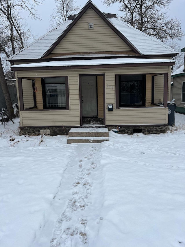 view of bungalow-style house