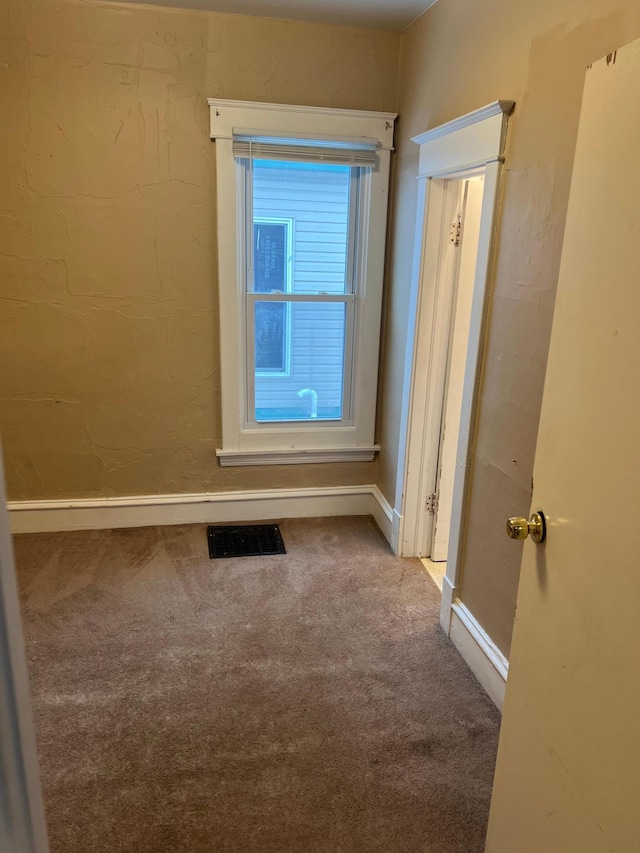 spare room with carpet floors