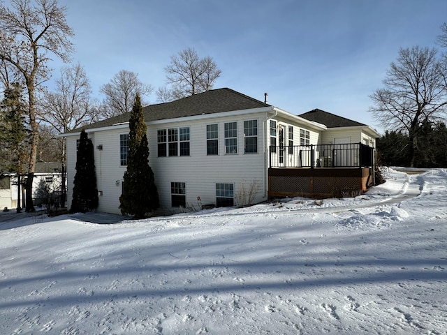 exterior space featuring a deck