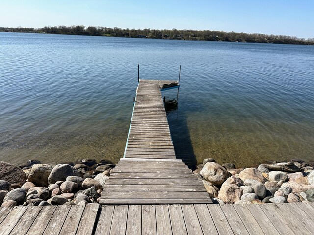 43561 Paul Lake Dr, Edna Twp, MN 56573 - dock with a water view