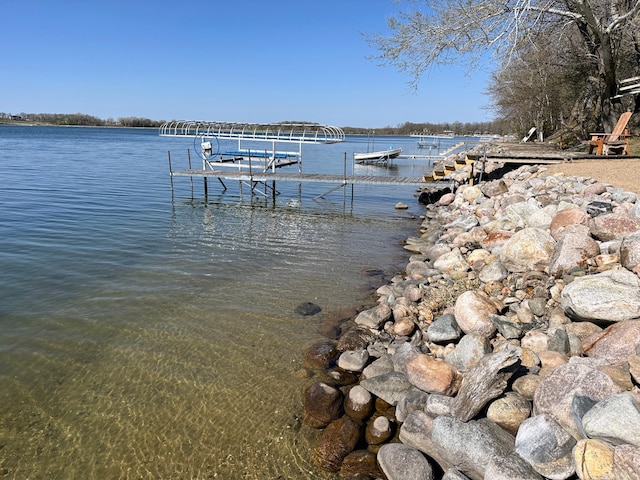 43561 Paul Lake Dr, Edna Twp, MN 56573 - dock area with a water view