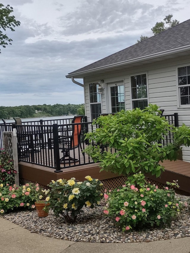 43561 Paul Lake Dr, Edna Twp, MN 56573 - view of wooden deck