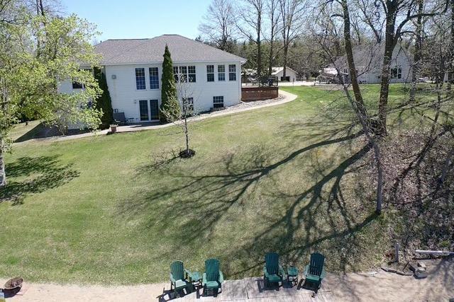43561 Paul Lake Dr, Edna Twp, MN 56573 - view of green lawn