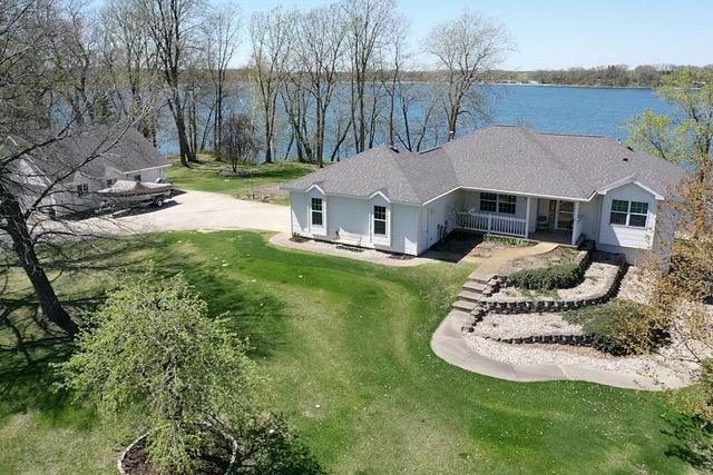 43561 Paul Lake Dr, Edna Twp, MN 56573 - view from above of property featuring a nearby body of water