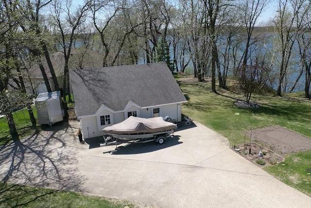 43561 Paul Lake Dr, Edna Twp, MN 56573 - aerial view of property and surrounding area