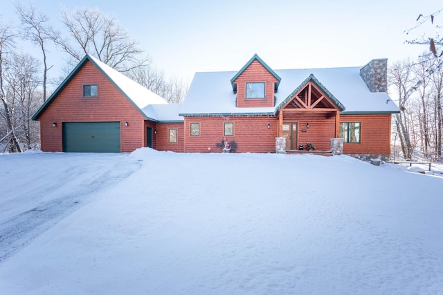 view of front of home featuring a garage