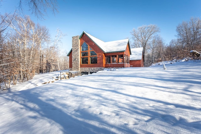 exterior space with a porch