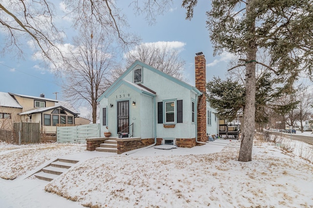 view of bungalow-style home