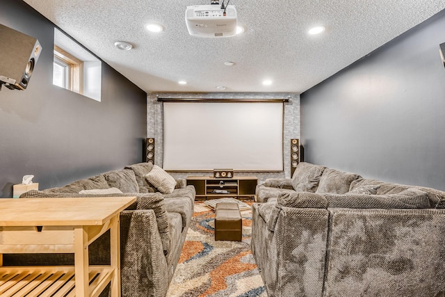 cinema with a textured ceiling