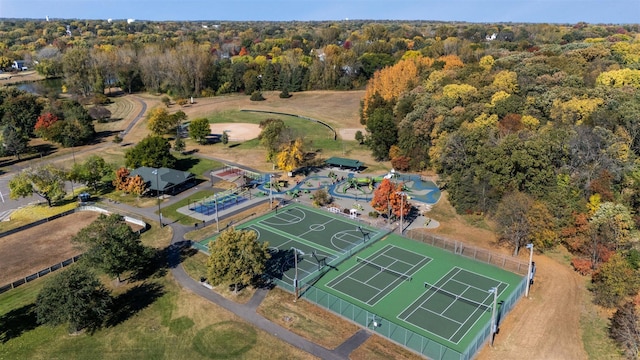 birds eye view of property